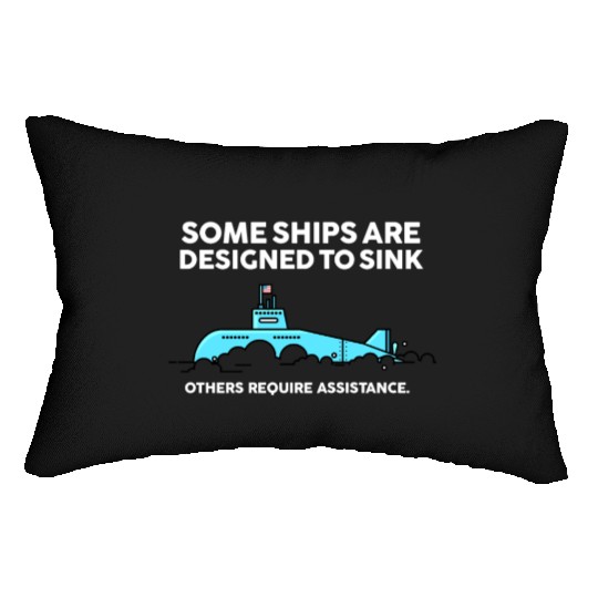 Military Submarine Veteran Gift US Submarine Sink Lumbar Pillows