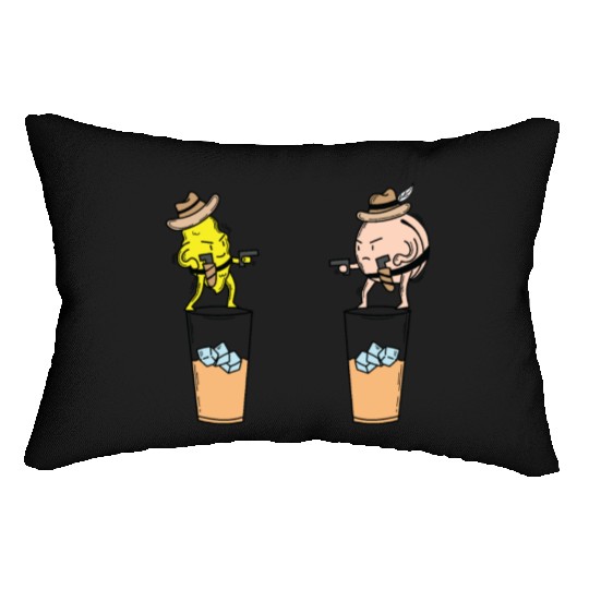 Iced Tea Lemon and Peach in the wild West Lumbar Pillows