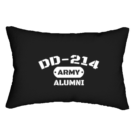 Dd-214 Us Army Alumni Men And Women Lumbar Pillows