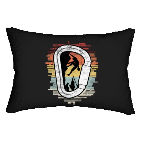 Climbing Bouldering Carabiner Climber Lumbar Pillows