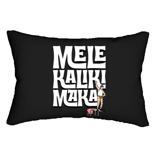 Mele Kalikimaka Cousin Eddie at the Swimming Pool Lumbar Pillows