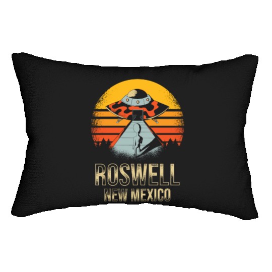 Roswell New Mexico UFO Alien Lumbar Pillows