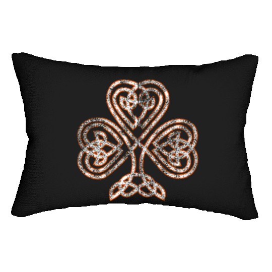 Celtic Knot Trinity Shamrock Irish Heritage Irelan Lumbar Pillows