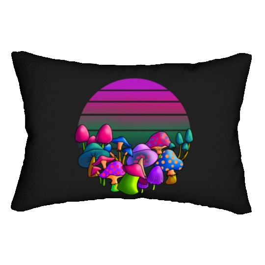 de and Seek Challenge Accepted Fungi Mushroom Lumbar Pillows