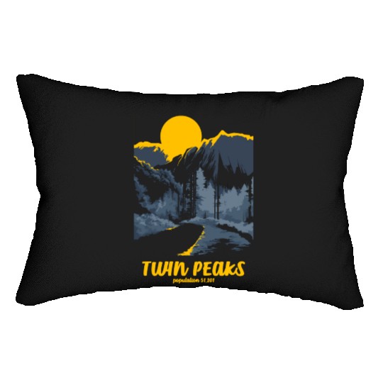 Twin Peaks Welcome To Twin Peaks Poster Lumbar Pillows