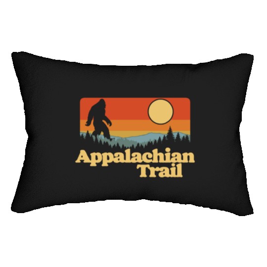 Appalachian Trail Bigfoot Outdoor Lover Vintage 80 Lumbar Pillows