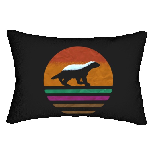 Vintage Honey Badge Animal Lover Zookeeper Retro Lumbar Pillows