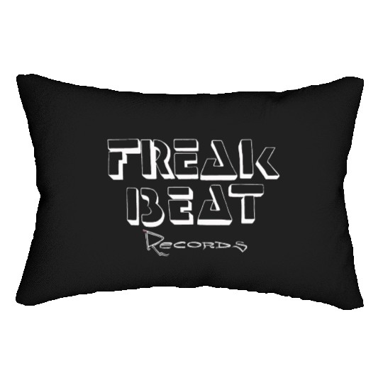 Freak Beat Records White Lumbar Pillows