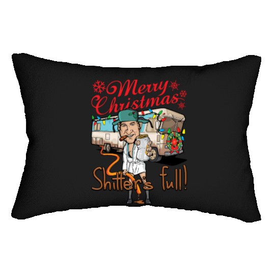 Merry Christmas Cousin Eddie Shitter'S Full Lumbar Pillows