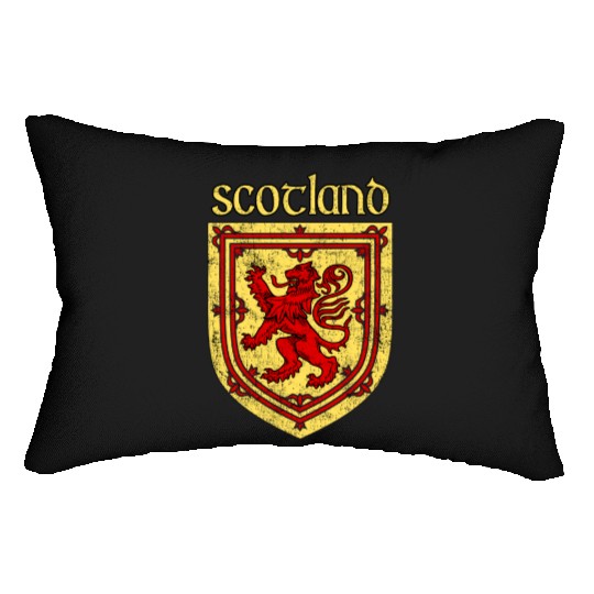 Scotland Rugby Coat Of Arms Scottish Rampant Lion Lumbar Pillows