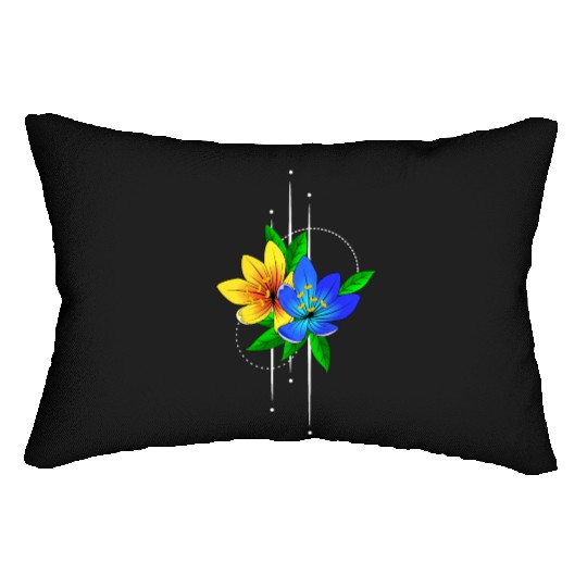 Lily flowers planting garden Lumbar Pillows