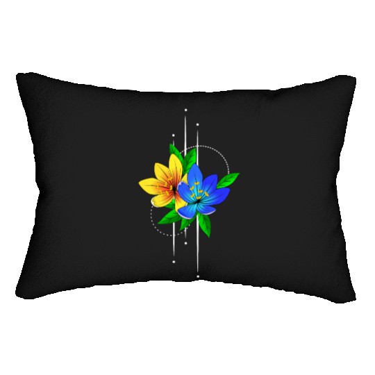 Lily flowers planting garden Lumbar Pillows