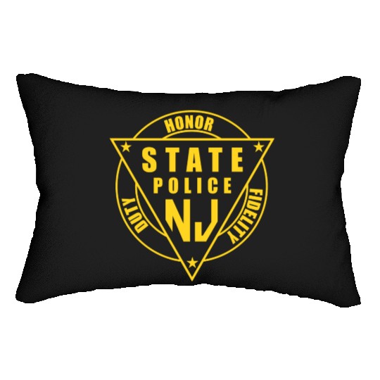 jersey state police Lumbar Pillows