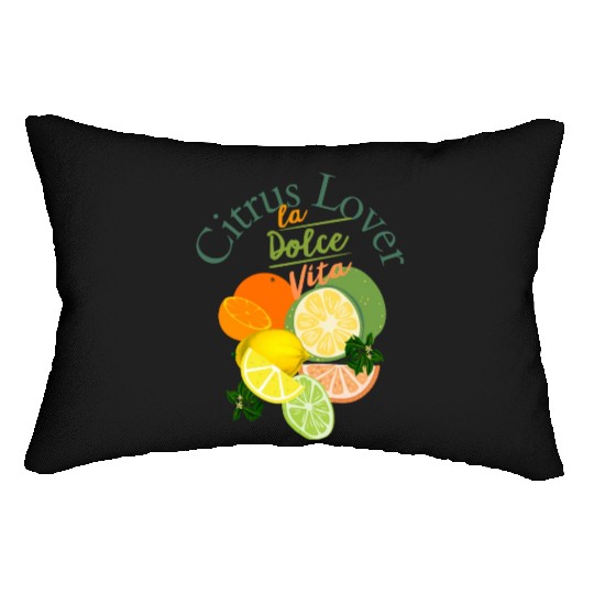 Citrus Lover la Dolce Vita Lumbar Pillows