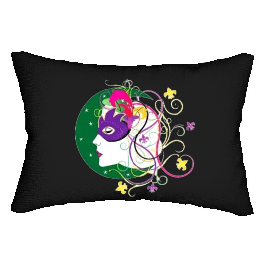 krewe of Nyx - Mardi Gras New Orleans Carnaval Lumbar Pillows