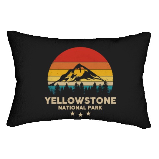 Vintage YStone - National Park Retro Souvenir Lumbar Pillows