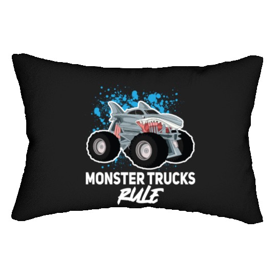 Monster Trucks Rule... Monster Truck Lumbar Pillows