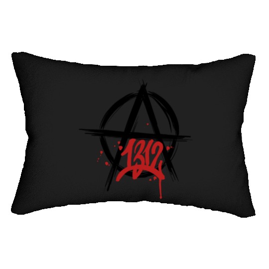 ACAB 1312 Anarchy symbol Lumbar Pillows