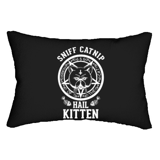 High Cat Sniff Catnip Hail Kitten Lumbar Pillows