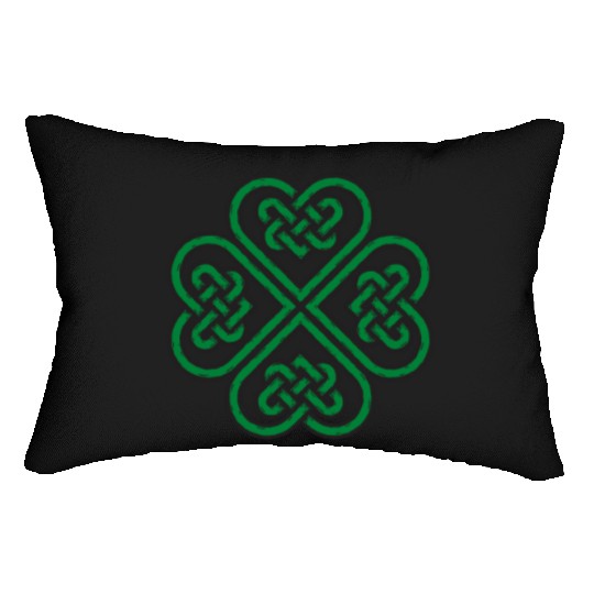 Irish Celtic Knot Shamrock Heart St Patricks Day Lumbar Pillows
