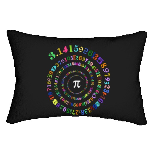 Pi Day Spiral Pi Math Number Symbol 3 14 Lumbar Pillows