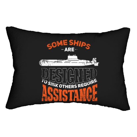 Military Submarine Veteran Gift US Submarine Sink Lumbar Pillows