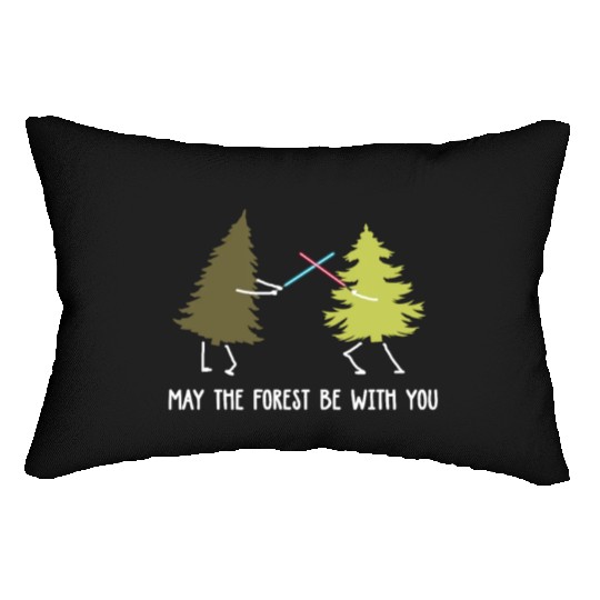 May the forest be with you Lumbar Pillows