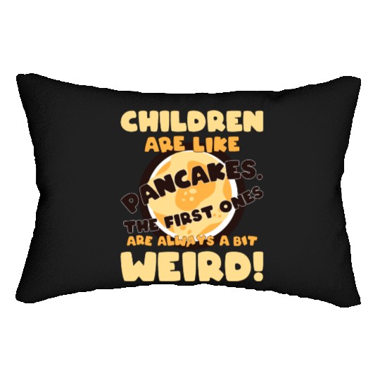 Kids big brother sister black humor sarkasm Lumbar Pillows