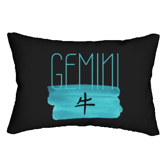 GEMINI OX AESTHETIC ZODIAC Lumbar Pillows