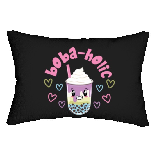 Bubble Boba Tea Lumbar Pillows