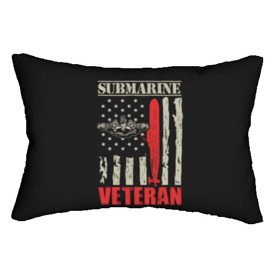 US Military Submarine Gift For A Veteran Lumbar Pillows