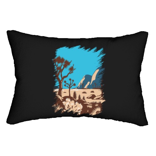 Joshua Tree National Park California Lumbar Pillows