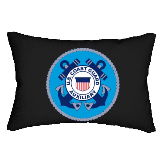 Us Coast Guard Auxiliary Homeland Security Patch Lumbar Pillows
