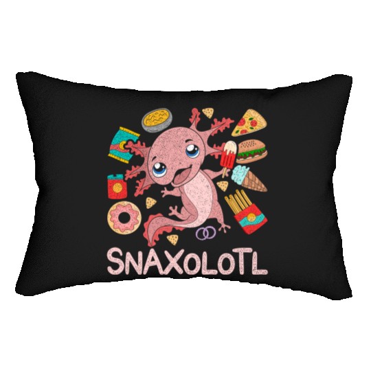 Snaxolotl Funny Gift Tail Lizard Axolotl Lumbar Pillows