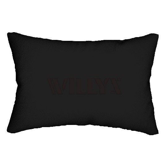 Willys Jeep Logo Lumbar Pillows
