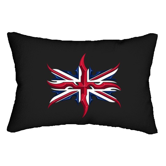 Union Jack British Flag Resistance Style Lumbar Pillows