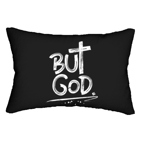 But God Cross Christian Lumbar Pillows