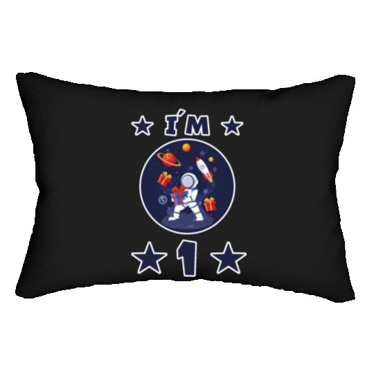 1 year astronaut children 1st birthday child gift Lumbar Pillows