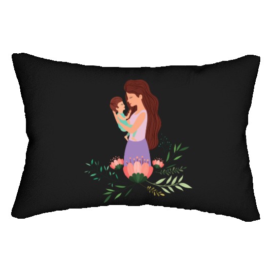 I Love You, Mama & Baby Lumbar Pillows, Mommy and Me Lumbar Pillows