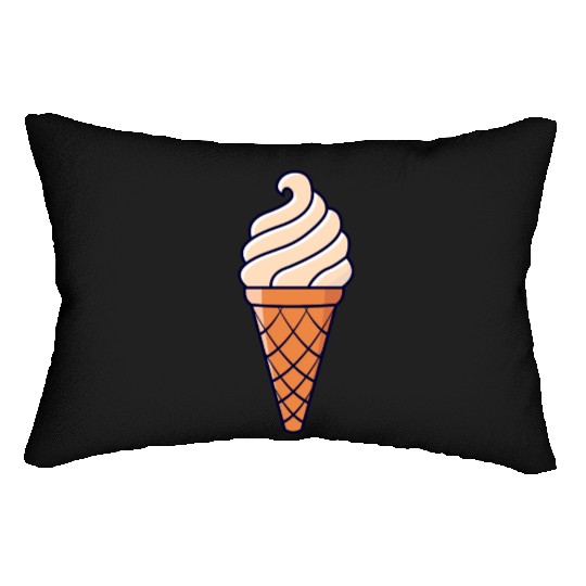 SOFT ICE CREAM ICE CUP WAFFLE ICE CREAM GIFT IDEA Lumbar Pillows