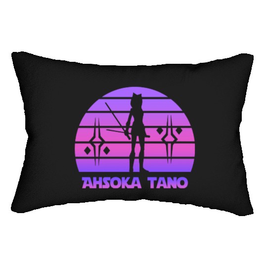 Ahsoka tano - Synthwave Lumbar Pillows