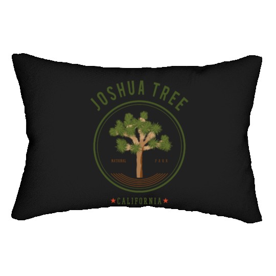 Joshua Tree National Park Lumbar Pillows California Trees