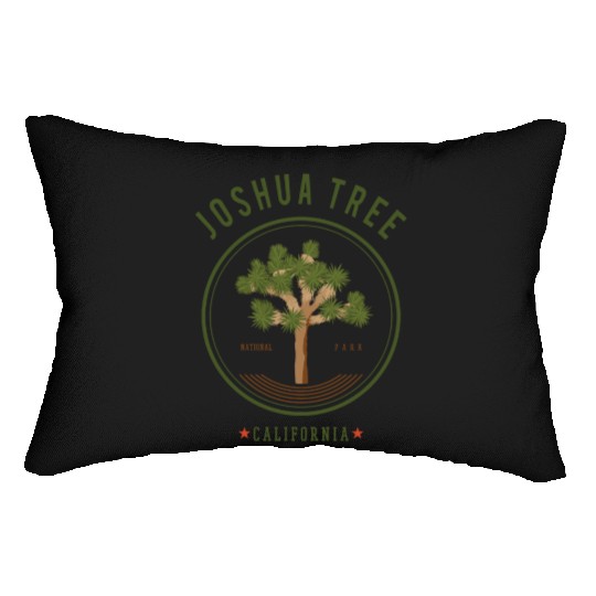 Joshua Tree National Park Lumbar Pillows California Trees