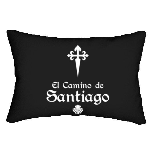 El Camino De Santiago Saint James Cross Scallo Lumbar Pillows