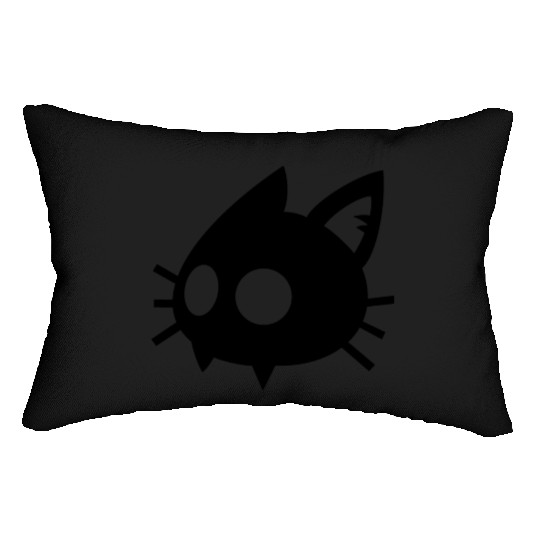 cat face Lumbar Pillows