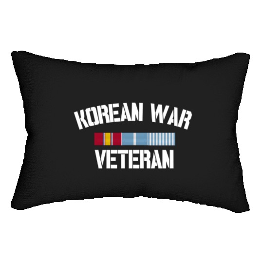 Korean War Veteran Pride Korea Service Ribbon birt Lumbar Pillows