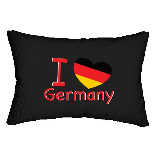 Germany I Love Germany Lumbar Pillows