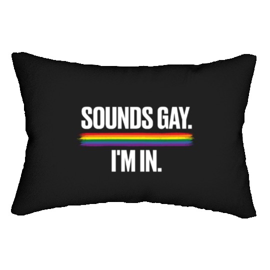 Gay Couple Homosexual LGBTQ Queer Pride Lumbar Pillows