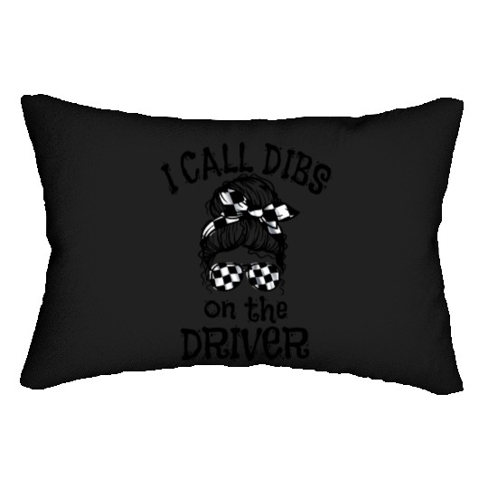Race Wife Racing Stock Car Dirt Track Racing Dibs Lumbar Pillows