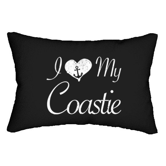 I Love My Coastie Coast Guard Gift Lumbar Pillows